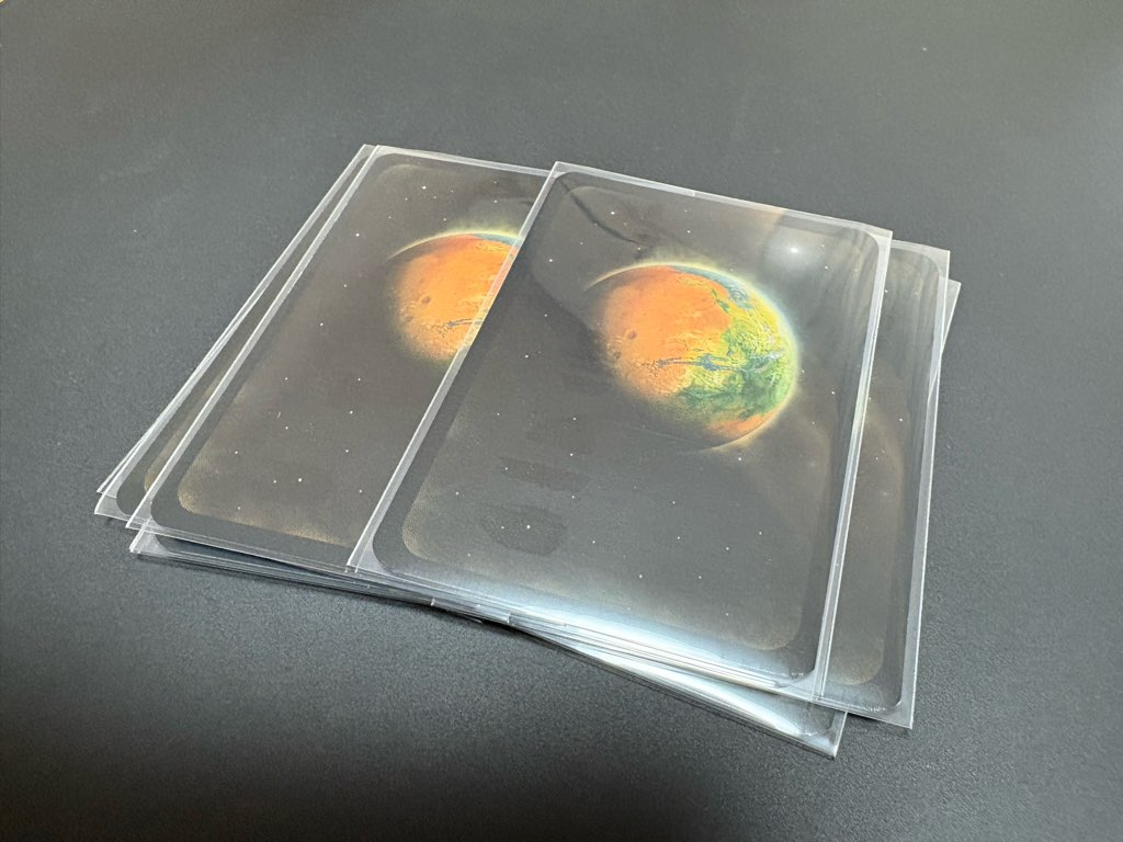 100均スリーブ 手触り