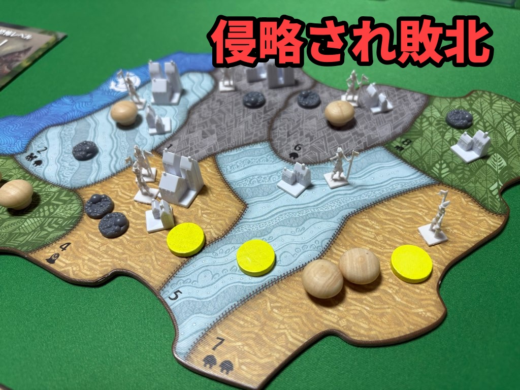 侵略されて敗北